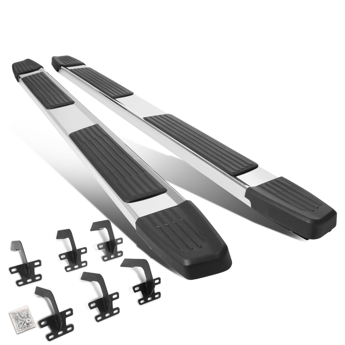 ESTRIBOS 5.25" - 19-20 DODGE RAM 1500 - EXTENDED CAB - CHROME / BLACK