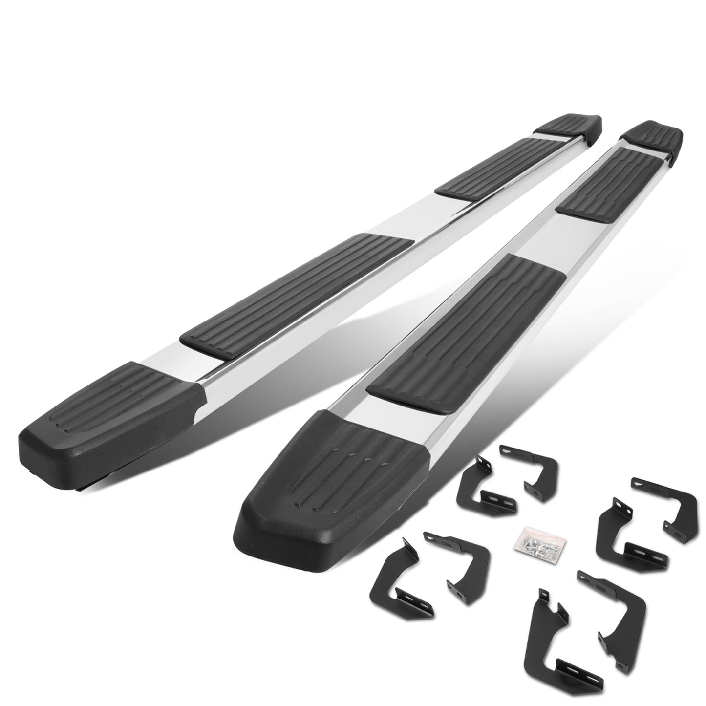 ESTRIBOS 6" - 07-21 TOYOTA TUNDRA - CREWMAX - CHROME / BLACK