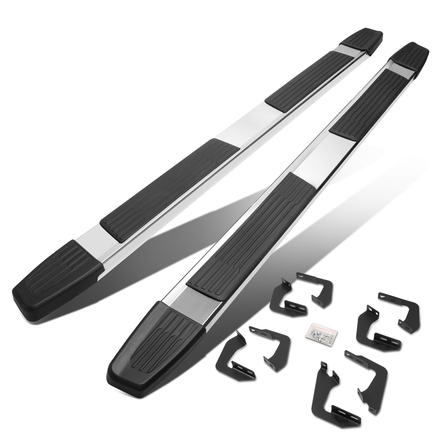 ESTRIBOS 6" - 07-21 TOYOTA TUNDRA - CREWMAX - CHROME / BLACK