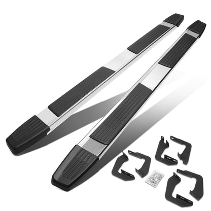 ESTRIBOS 6" - 07-21 TOYOTA TUNDRA - DOUBLE CAB - CHROME / BLACK