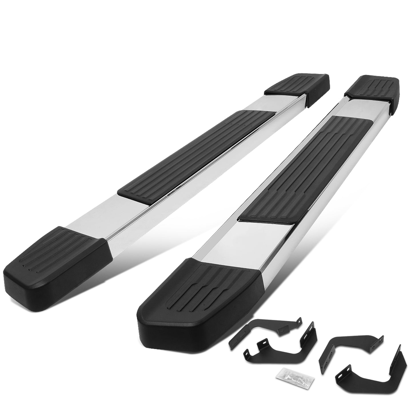 ESTRIBOS 6" - 07-21 TOYOTA TUNDRA - STANDARD CAB - CHROME / BLACK
