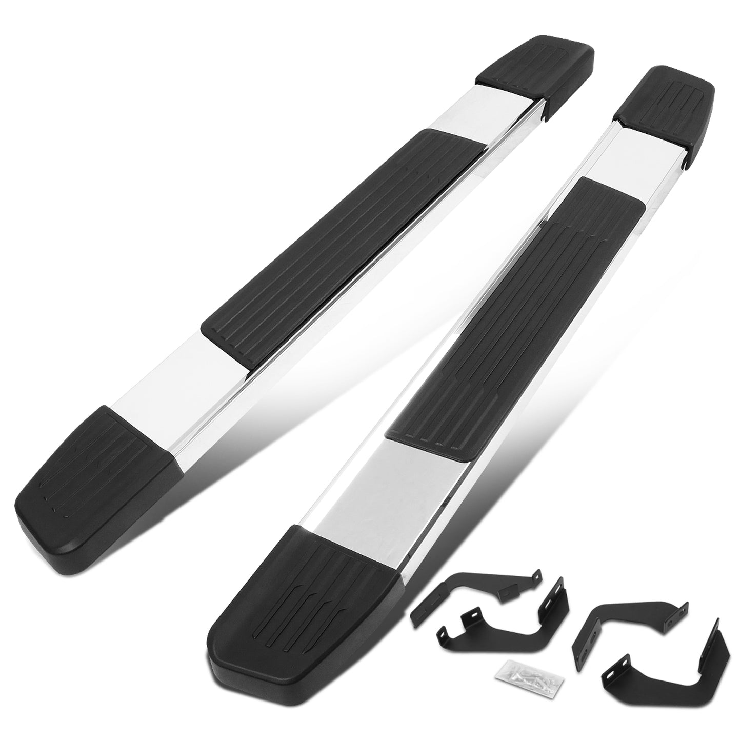 ESTRIBOS 6" - 07-21 TOYOTA TUNDRA - STANDARD CAB - CHROME / BLACK