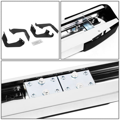 ESTRIBOS 6" - 07-21 TOYOTA TUNDRA - STANDARD CAB - CHROME / BLACK