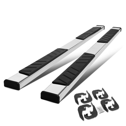 ESTRIBOS 5" - 19-20 CHEVY SILVERADO 1500, GMC SIERRA 1500 / 2020 CHEVY SILVERADO 2500HD, 3500HD, GMC SIERRA 2500HD, 3500HD - CREW CAB - CHROME / BLACK