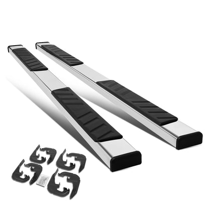 ESTRIBOS 5" - 19-20 CHEVY SILVERADO 1500, GMC SIERRA 1500 / 2020 CHEVY SILVERADO 2500HD, 3500HD, GMC SIERRA 2500HD, 3500HD - CREW CAB - CHROME / BLACK