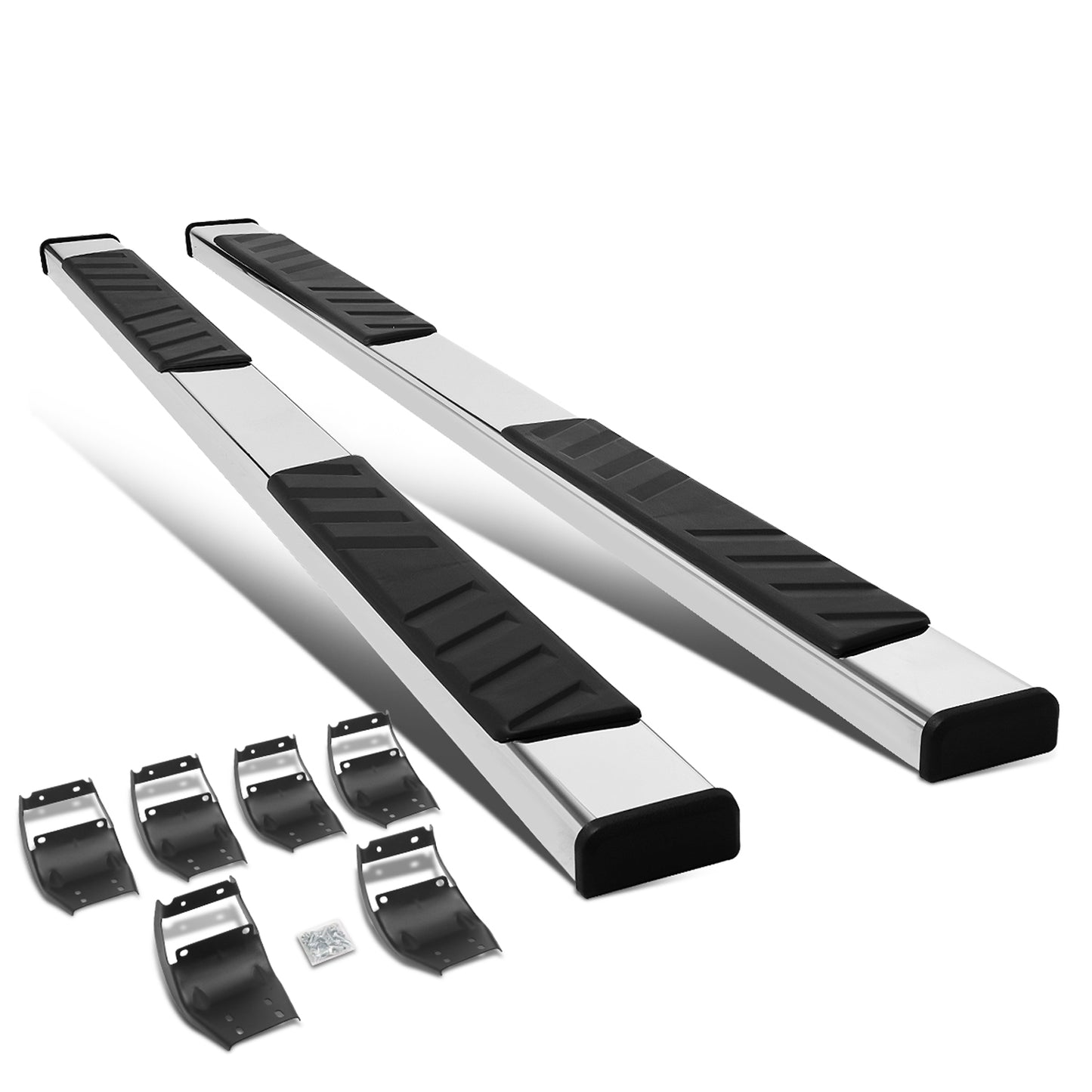 ESTRIBOS 5" - 15-20 FORD F-150 / 17-20 FORD F-250, F-350 - EXTENDED CAB - CHROME / BLACK