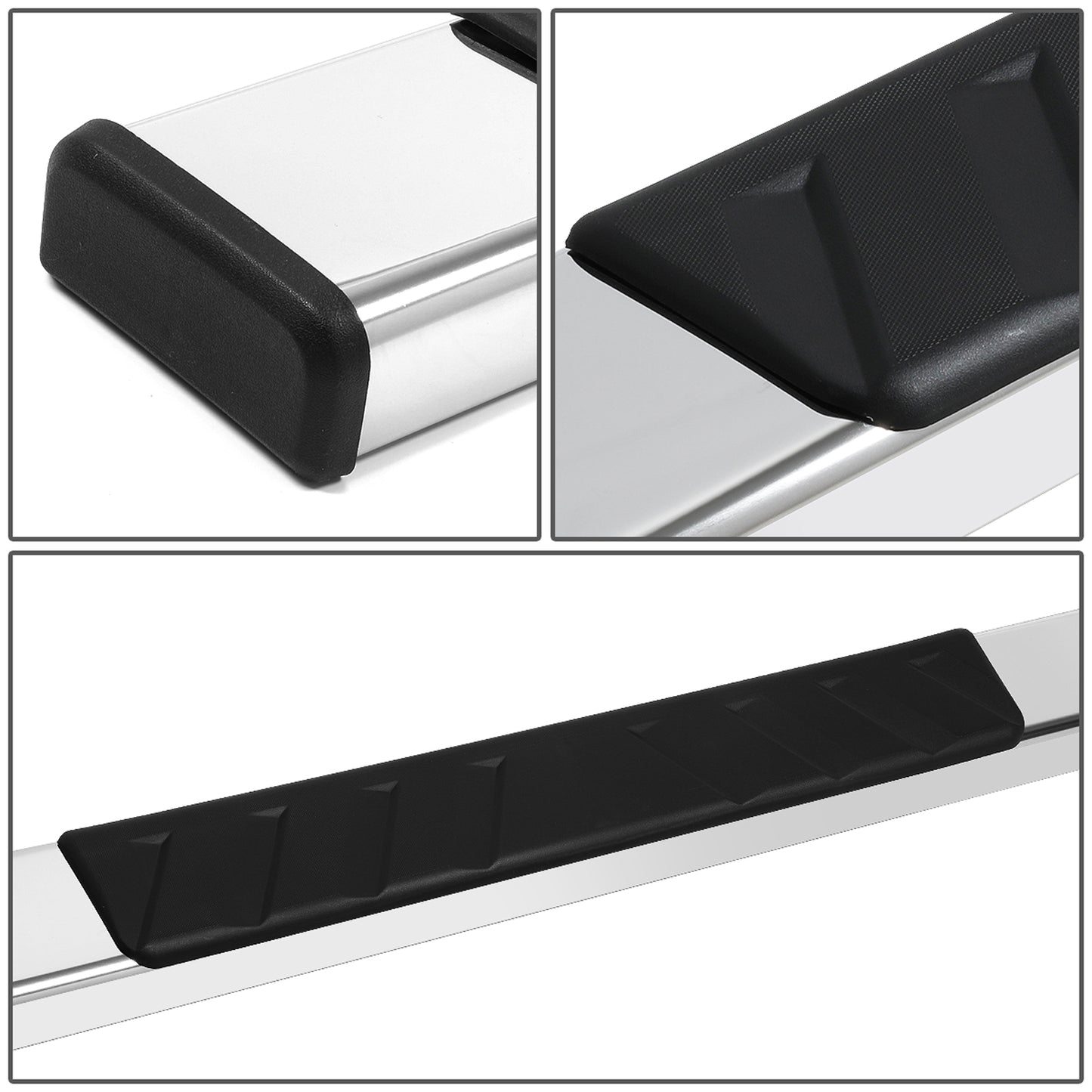 ESTRIBOS 5" - 15-20 FORD F-150 / 17-20 FORD F-250, F-350 - EXTENDED CAB - CHROME / BLACK