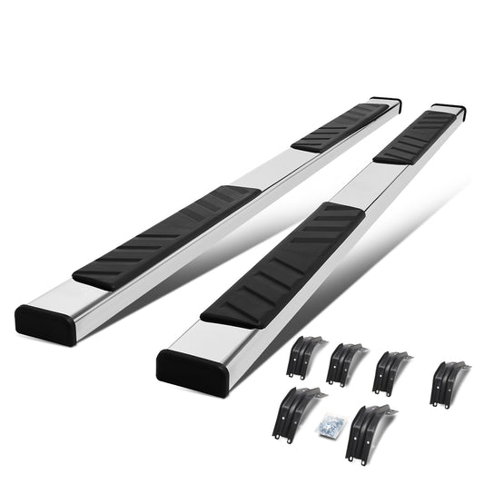 ESTRIBOS 5" - 99-16 FORD F-250, F-350, F-450 - EXTENDED CAB - CHROME / BLACK