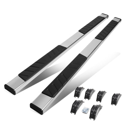 ESTRIBOS 5" - 99-16 FORD F-250, F-350, F-450 - EXTENDED CAB - CHROME / BLACK