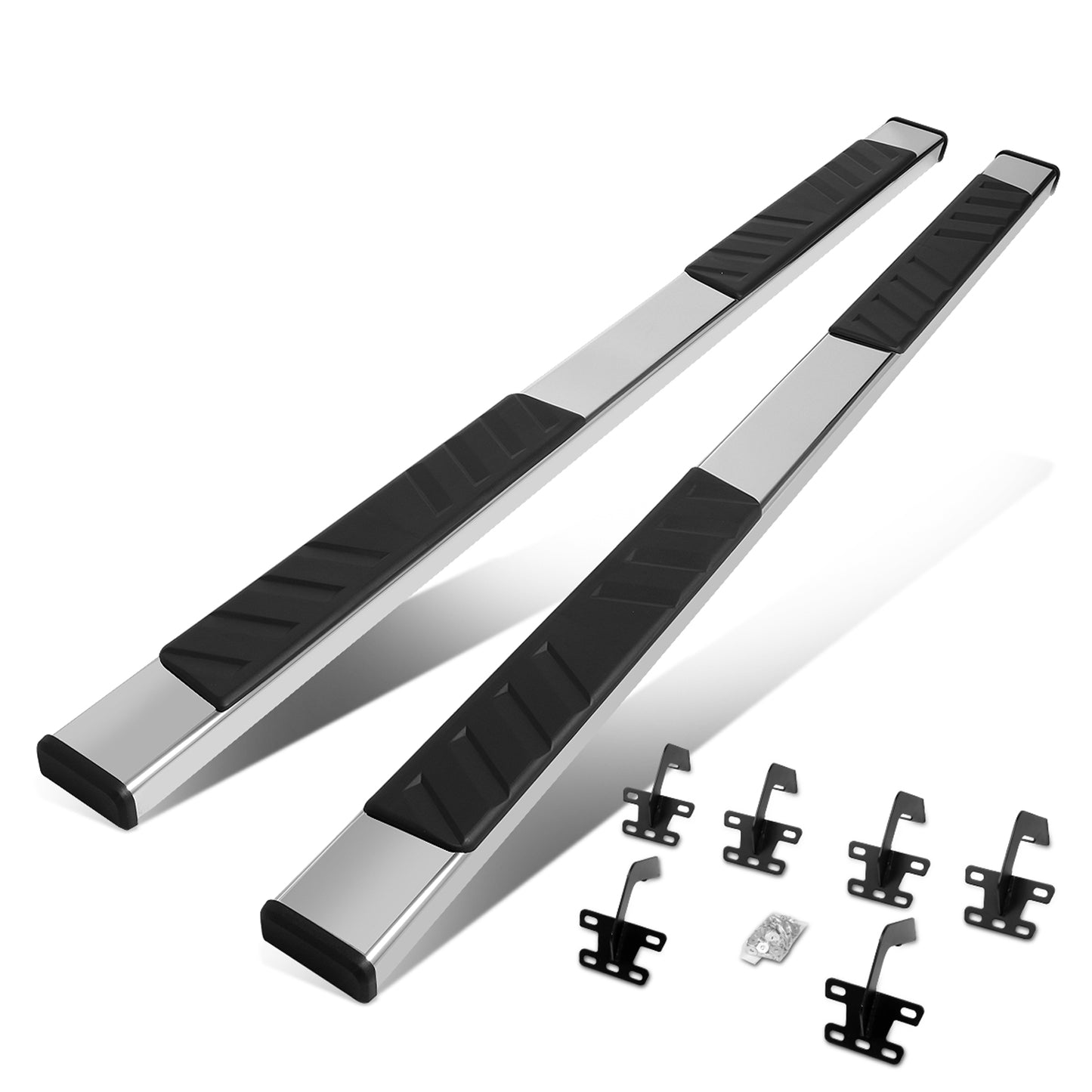 ESTRIBOS 5" - 19-20 DODGE RAM 1500 - CREW CAB - CHROME / BLACK