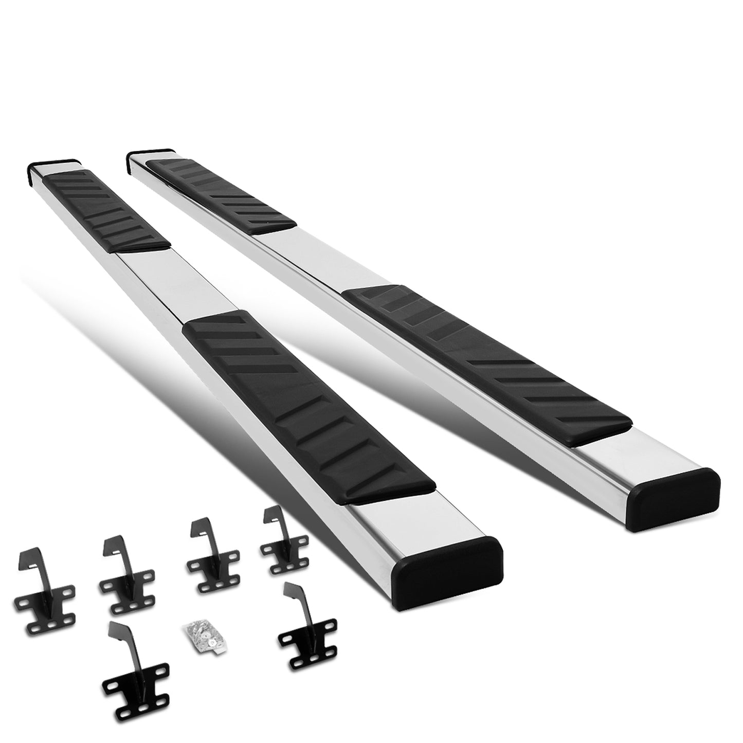 ESTRIBOS 5" - 19-20 DODGE RAM 1500 - EXTENDED CAB - CHROME / BLACK