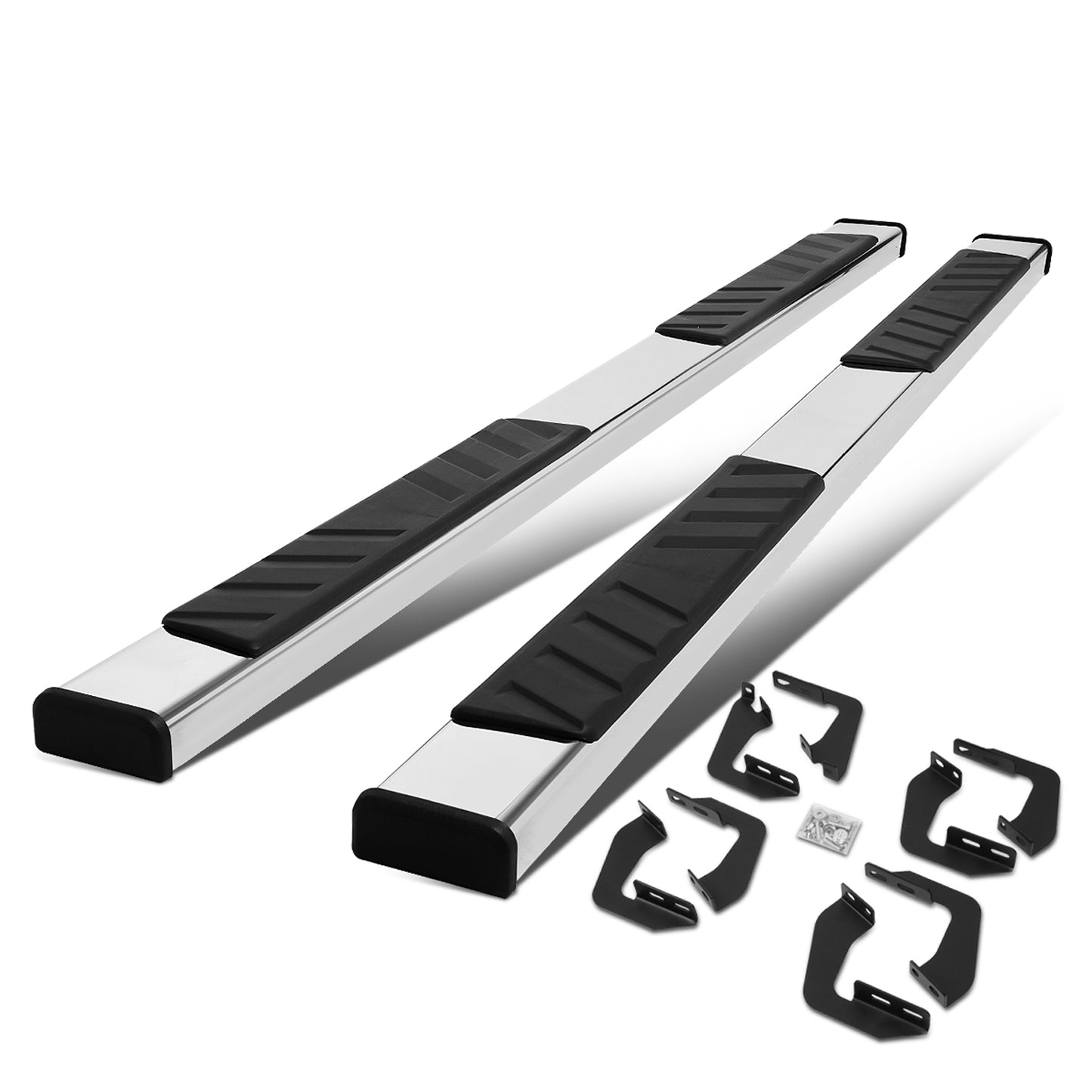 ESTRIBOS 5" - 07-21 TOYOTA TUNDRA - CREWMAX - CHROME / BLACK