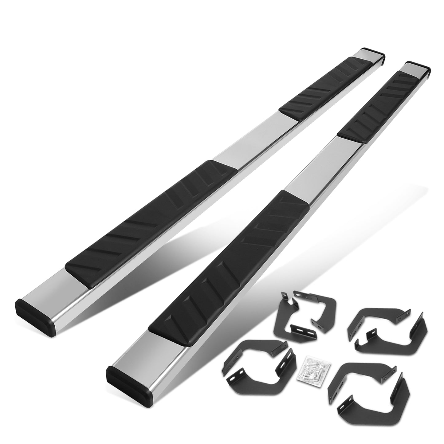 ESTRIBOS 5" - 07-21 TOYOTA TUNDRA - DOUBLE CAB - CHROME / BLACK