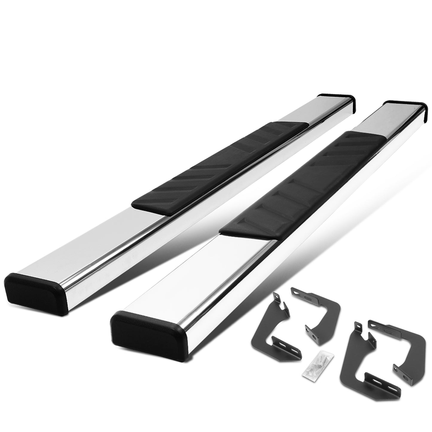 ESTRIBOS 5" - 07-21 TOYOTA TUNDRA - STANDARD CAB - CHROME / BLACK