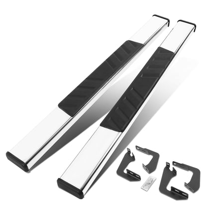 ESTRIBOS 5" - 07-21 TOYOTA TUNDRA - STANDARD CAB - CHROME / BLACK