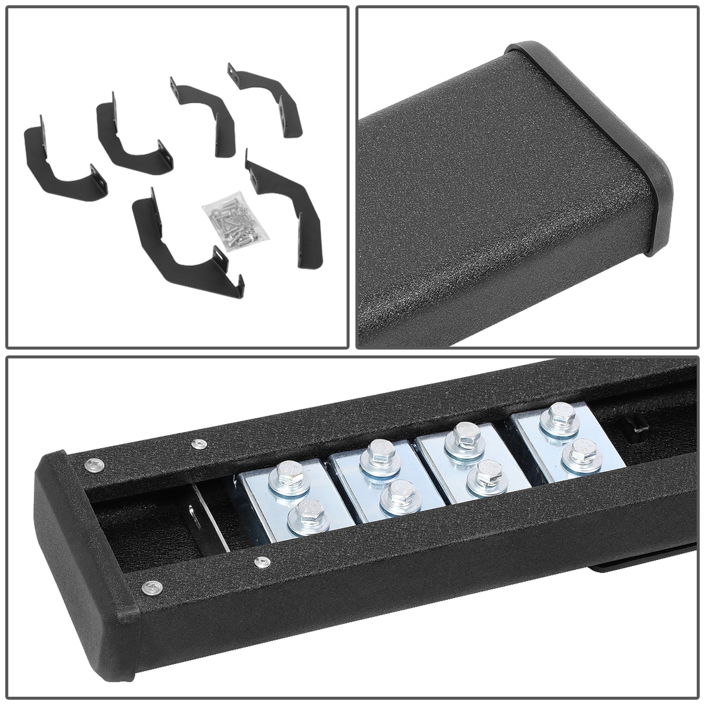 ESTRIBOS 5" - 05-21 TOYOTA TACOMA - CREW CAB - BLACK