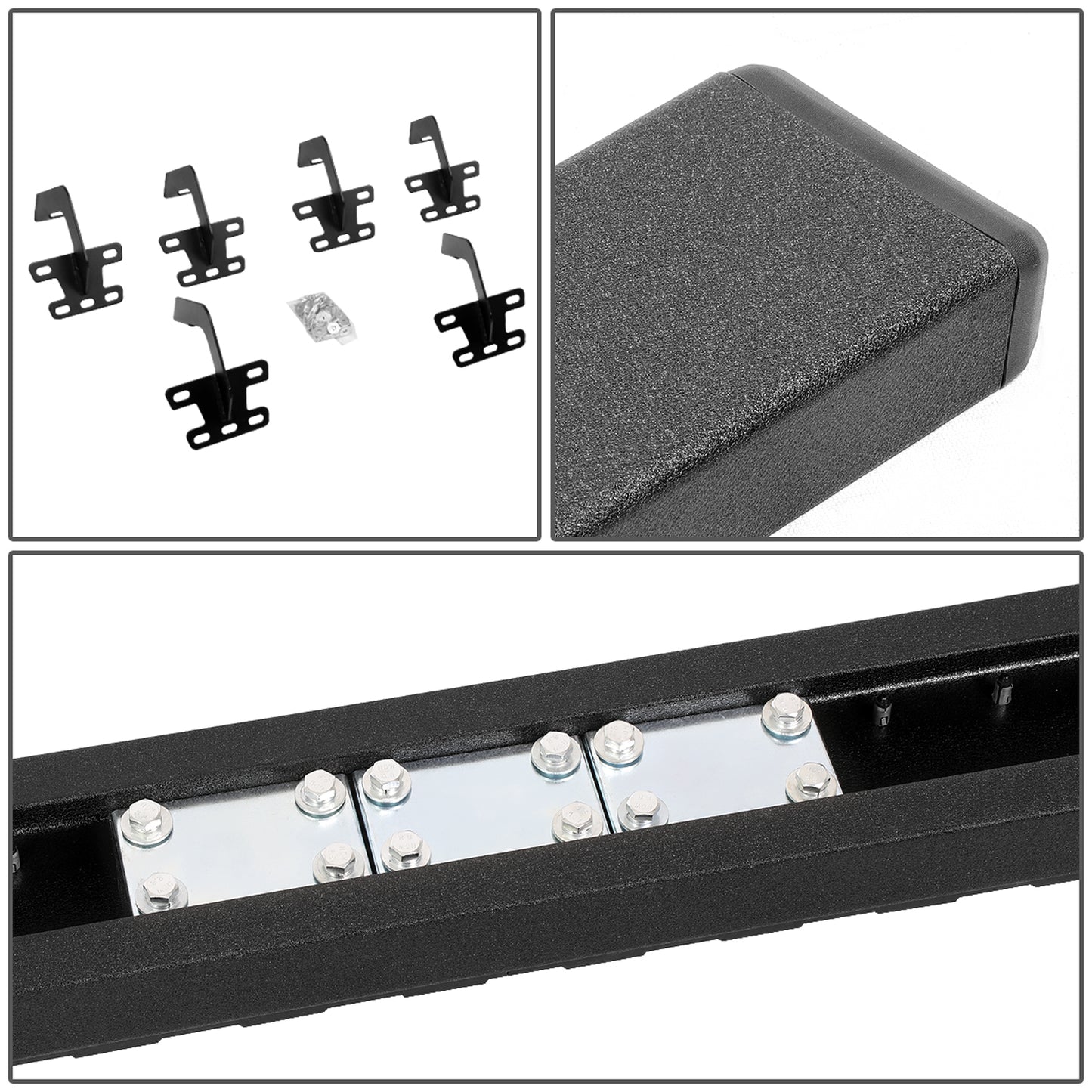 ESTRIBOS 5" - HONEYCOMB STEP PAD - 19-20 DODGE RAM 1500 - CREW CAB - BLACK