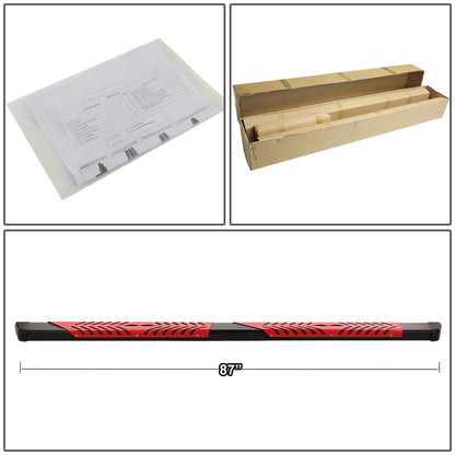 ESTRIBOS 5.5" - 09-18 DODGE RAM 1500 / 11-20 DODGE RAM 2500, 3500 / 2019 DODGE RAM 1500 CLASSIC - CREW CAB - BLACK / RED