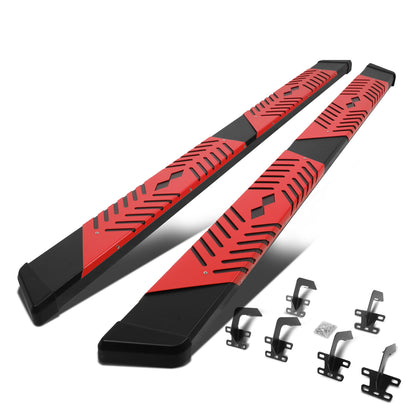 ESTRIBOS 5.5" - 19-20 DODGE RAM 1500 - CREW CAB - BLACK / RED