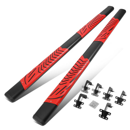 ESTRIBOS 5" - 19-20 DODGE RAM 1500 - CREW CAB - BLACK / RED