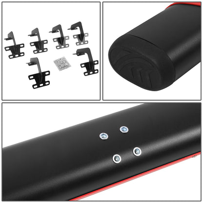 ESTRIBOS 5" - 19-20 DODGE RAM 1500 - CREW CAB - BLACK / RED