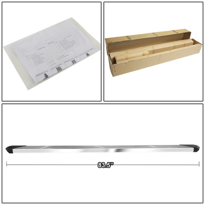 ESTRIBOS 6" - 07-18 CHEVY SILVERADO 1500, GMC SIERRA 1500 / 07-19 CHEVY SILVERADO 2500HD, SILVERADO 3500HD, GMC SIERRA 2500HD, SIERRA 3500HD - DOES NOT FIT DIESEL MODELS EQUIPPED WITH DEF TANK - CHROME / BLACK