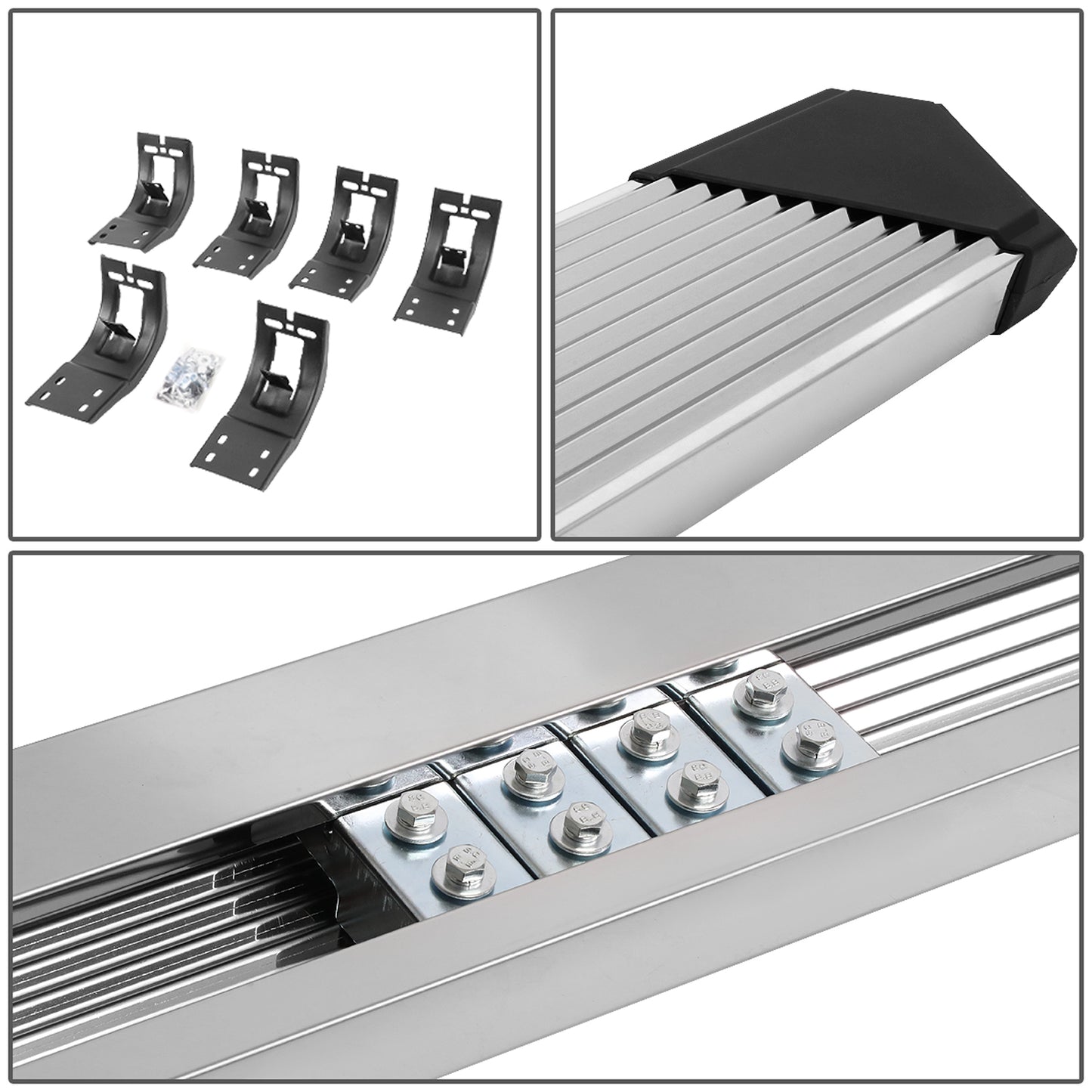 ESTRIBOS 6" - 09-18 DODGE RAM 1500 / 11-20 DODGE RAM 2500, 3500 / 2019 DODGE RAM 1500 CLASSIC - CREW CAB - CHROME / BLACK