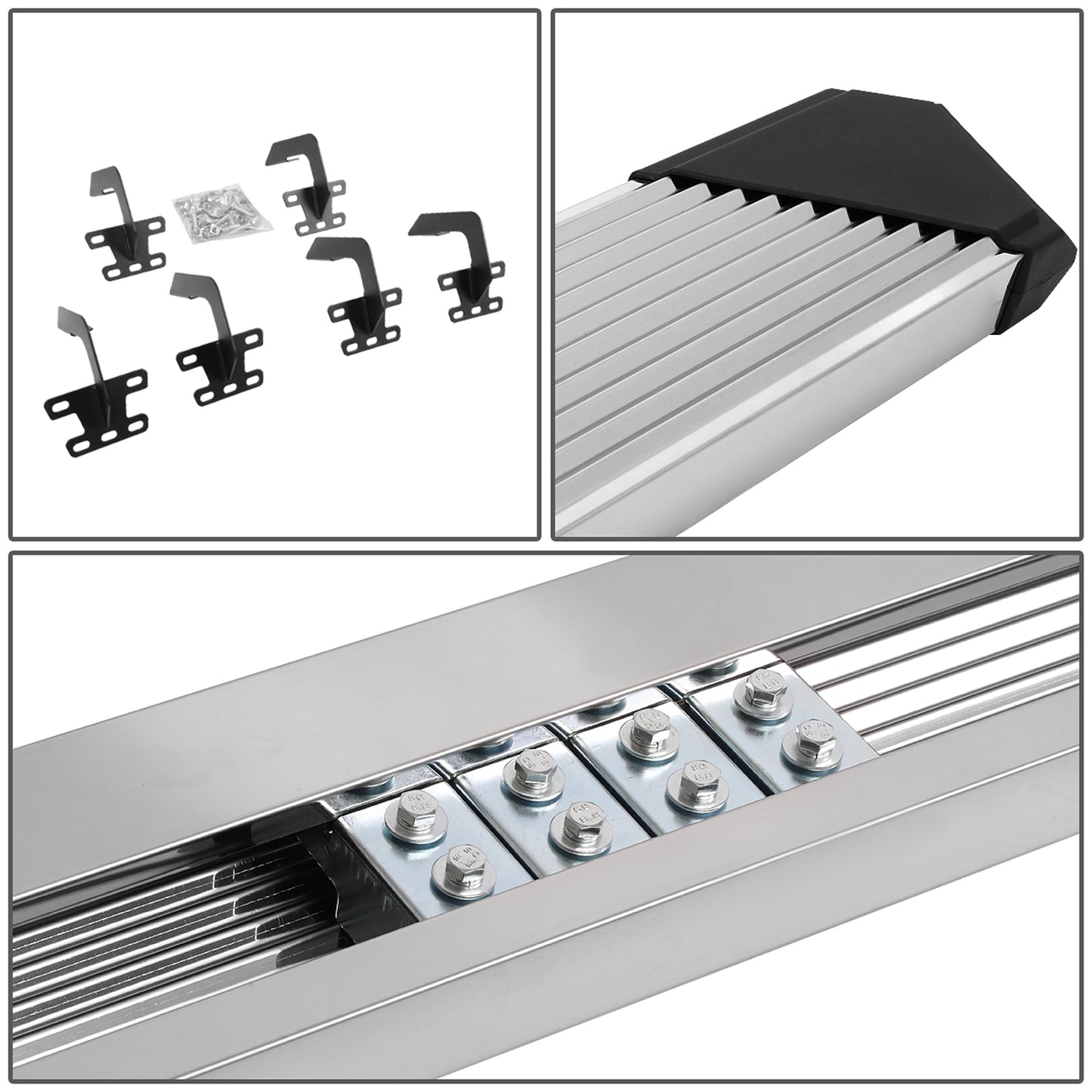 ESTRIBOS 6"- 19-20 DODGE RAM 1500 - CREW CAB - CHROME / BLACK