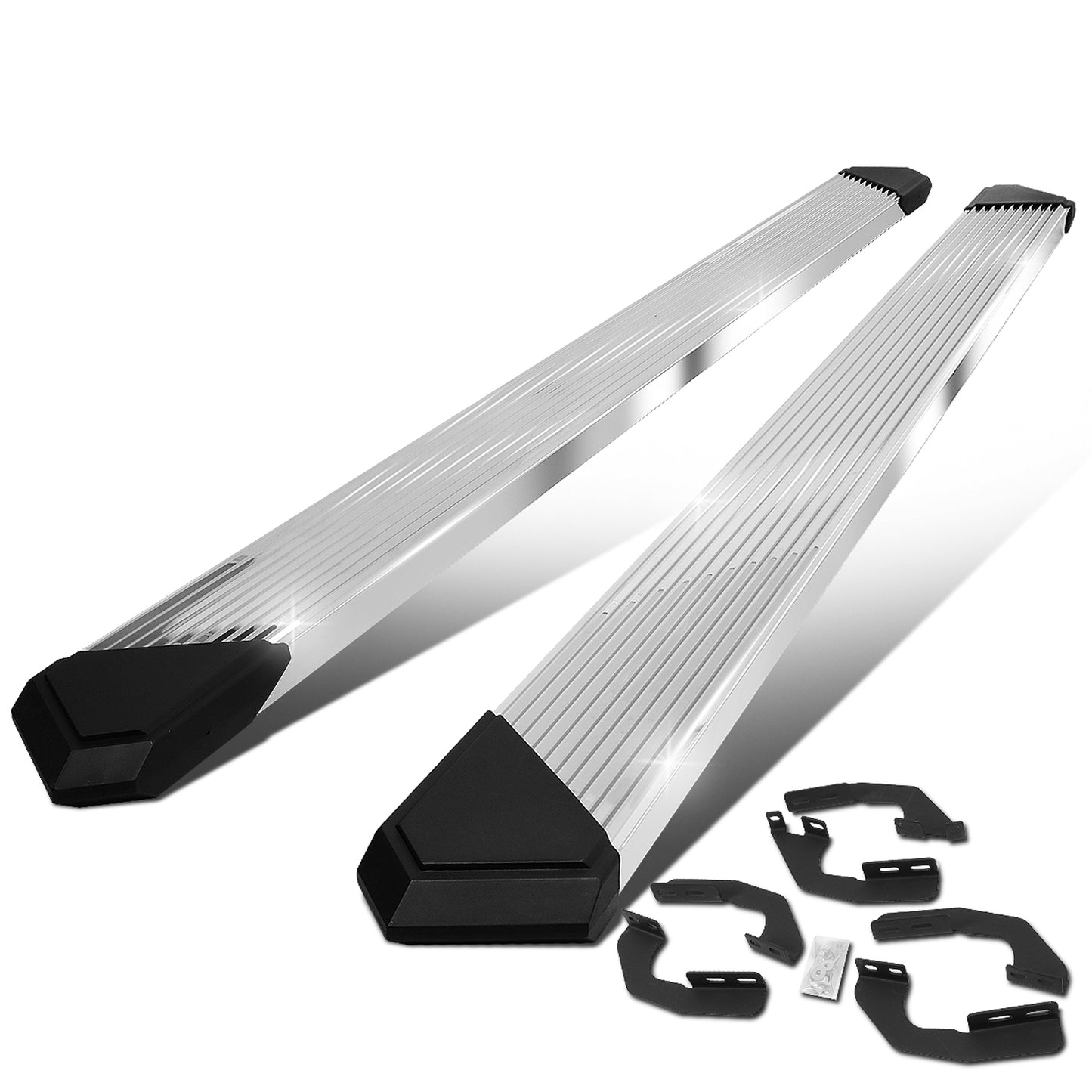 ESTRIBOS 6" - 05-21 TOYOTA TACOMA - DOUBLE CAB - CHROME / BLACK