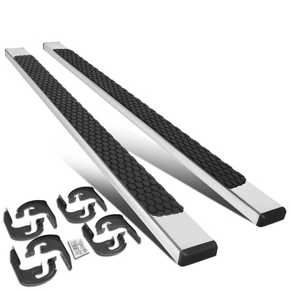 ESTRIBOS 5" - HONEYCOMB STEP PAD - 04-14 FORD F-150 - EXTENDED CAB - CHROME / BLACK