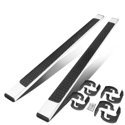 ESTRIBOS 5" - HONEYCOMB STEP PAD - 04-14 FORD F-150 - EXTENDED CAB - CHROME / BLACK