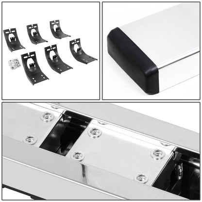 ESTRIBOS 5" - HONEYCOMB STEP PAD - 09-18 DODGE RAM 1500 / 11-20 DODGE RAM 2500, 3500 / 2019 DODGE RAM 1500 CLASSIC - CREW CAB - CHROME / BLACK