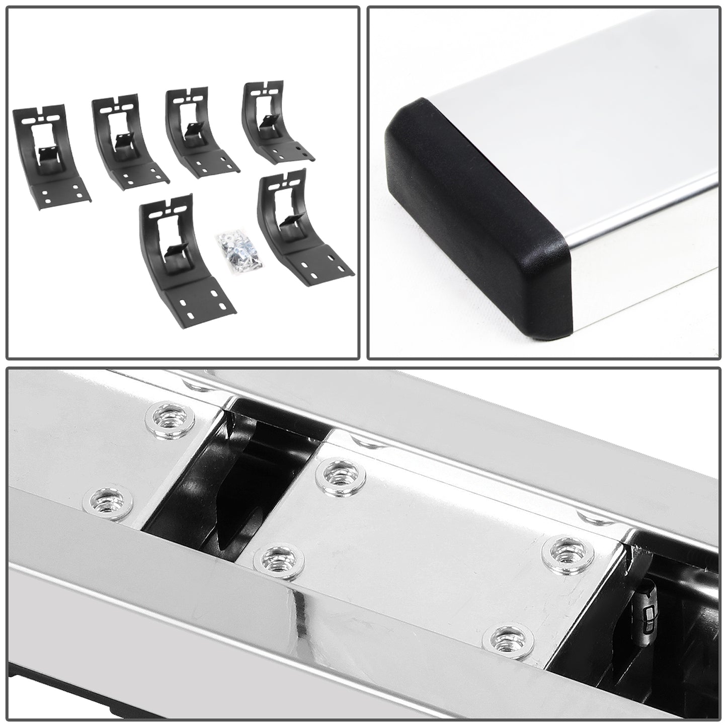 ESTRIBOS 5" - HONEYCOMB STEP PAD - 09-18 DODGE RAM 1500 / 11-20 DODGE RAM 2500, 3500 / 2019 DODGE RAM 1500 CLASSIC - EXTENDED CAB - CHROME / BLACK