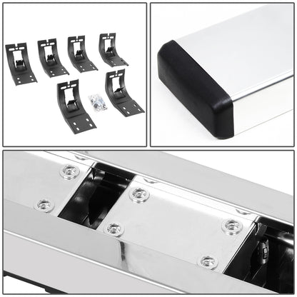 ESTRIBOS 5" - HONEYCOMB STEP PAD - 09-18 DODGE RAM 1500 / 11-20 DODGE RAM 2500, 3500 / 2019 DODGE RAM 1500 CLASSIC - EXTENDED CAB - CHROME / BLACK