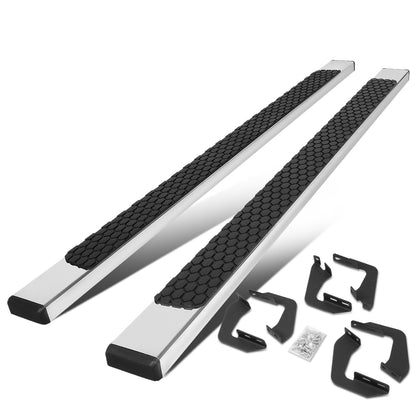 ESTRIBOS 5" - HONEYCOMB STEP PAD - 07-21 TOYOTA TUNDRA - DOUBLE CAB - CHROME / BLACK