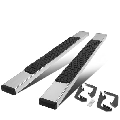 ESTRIBOS 5" - HONEYCOMB STEP PAD - 07-21 TOYOTA TUNDRA - STANDARD CAB - CHROME / BLACK