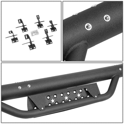 ESTRIBOS 3" - DROP SIDE - 07-17 JEEP WRANGLER UNLIMITED 4-DR / 2018 JEEP WRANGLER JK UNLIMITED 4-DR - BLACK