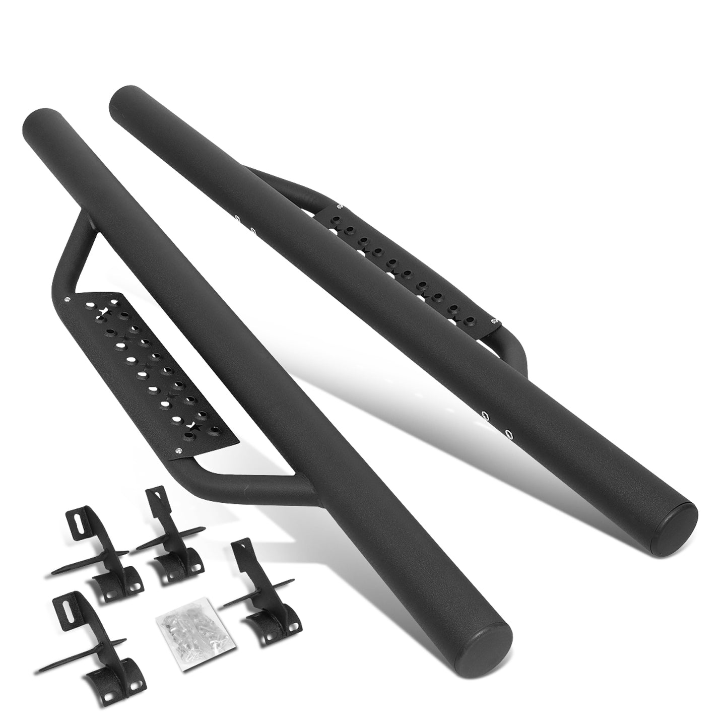 ESTRIBOS 3" - DROP SIDE - 07-17 JEEP WRANGLER 2-DR / 2018 JEEP WRANGLER JK 2-DR - BLACK