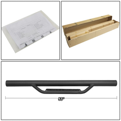 ESTRIBOS 3" - DROP SIDE - 07-17 JEEP WRANGLER 2-DR / 2018 JEEP WRANGLER JK 2-DR - BLACK