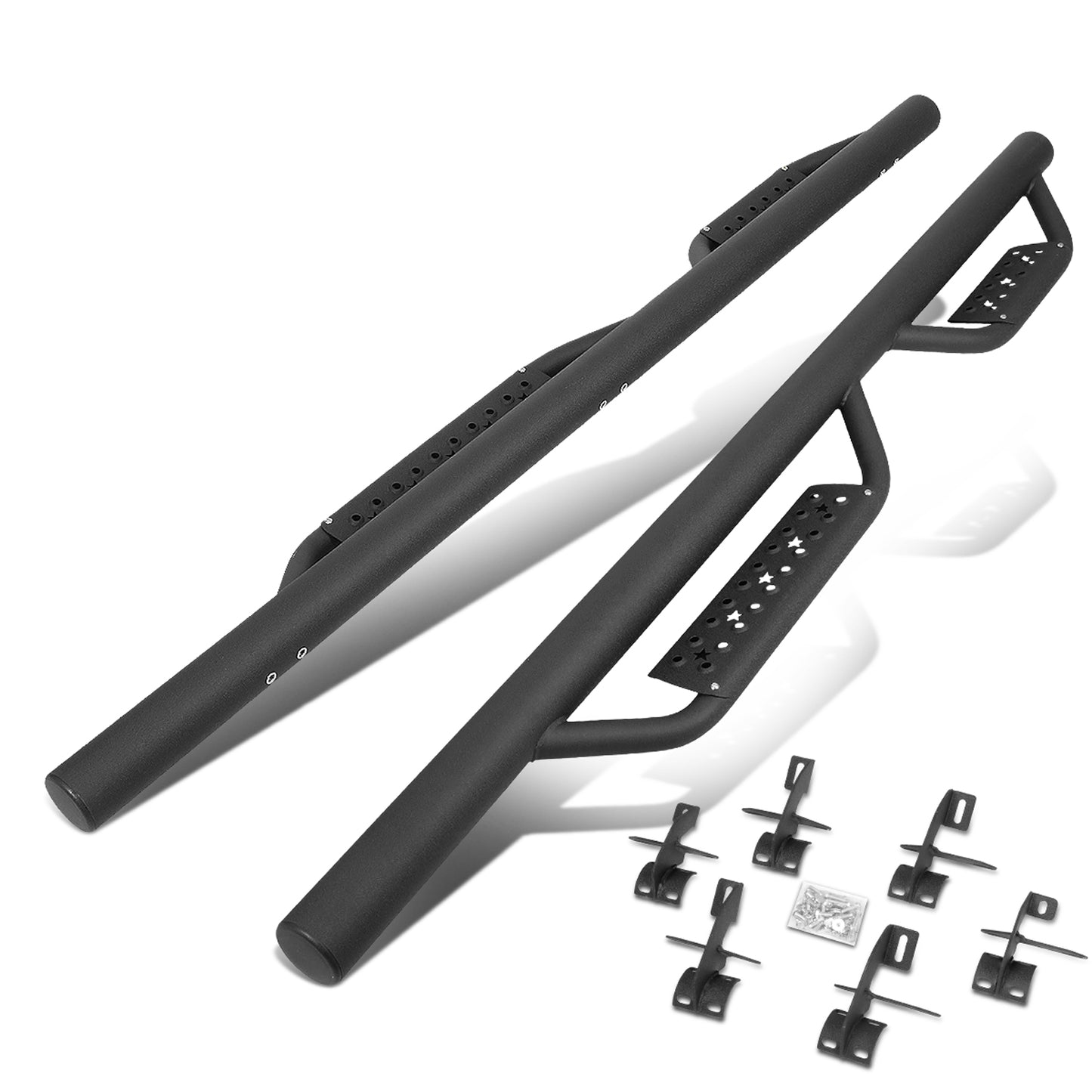 ESTRIBOS 4.35" - DROP SIDE - 18-20 JEEP WRANGLER JL 4-DR - BLACK