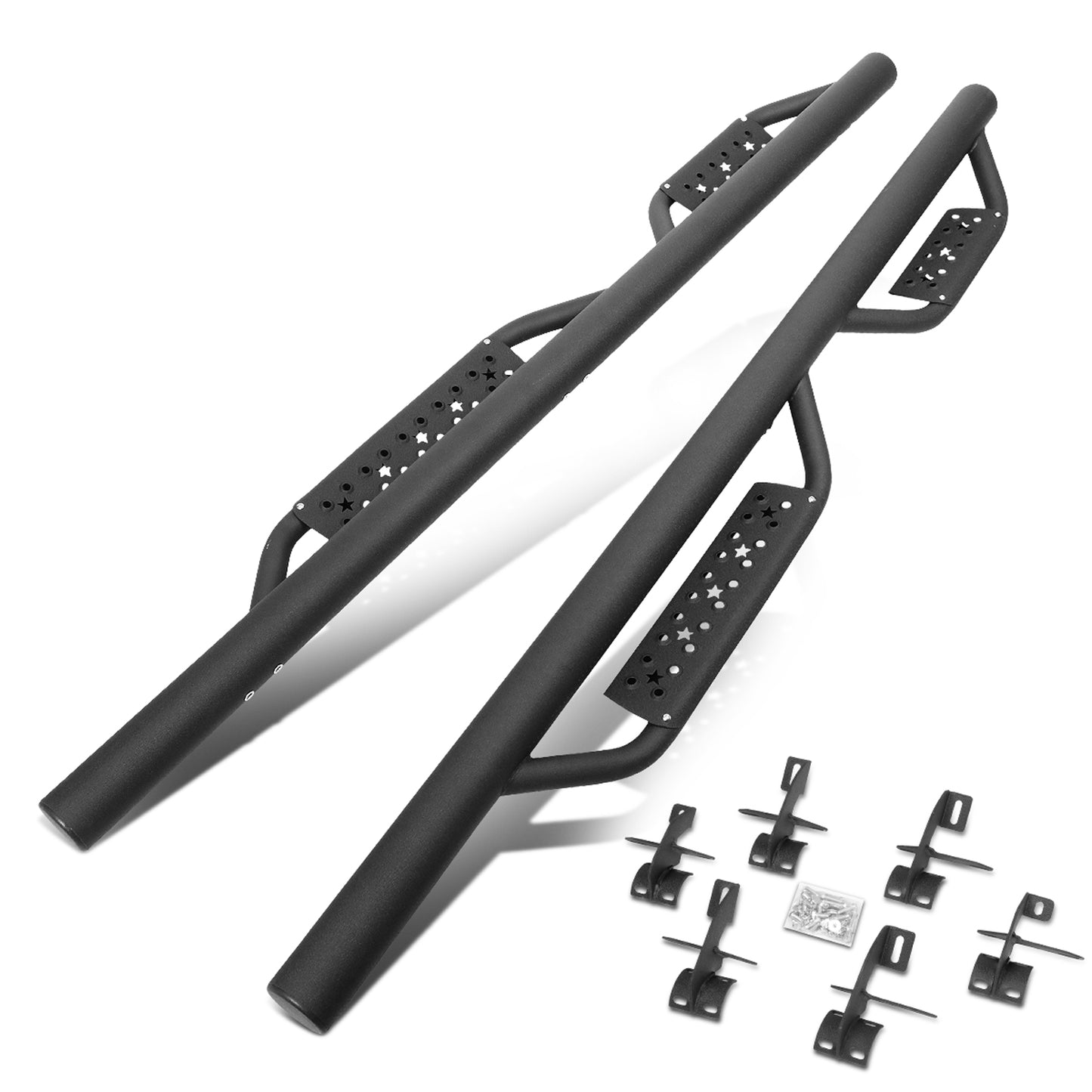 ESTRIBOS 4.35" - DROP SIDE - 18-20 JEEP WRANGLER JL 4-DR - BLACK