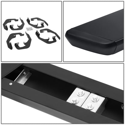 ESTRIBOS 5.5" - HONEYCOMB STEP PAD - 07-18 CHEVY SILVERADO 1500, GMC SIERRA 1500 / 07-19 CHEVY SILVERADO 2500HD, SILVERADO 3500HD, GMC SIERRA 2500HD, SIERRA 3500HD - DOES NOT FIT DIESEL MODELS EQUIPPED WITH DEF TANK - CREW CAB - BLACK