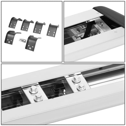 ESTRIBOS 5.5" - HONEYCOMB STEP PAD - 09-15 DODGE RAM 1500 / 11-15 DODGE RAM 2500, 3500 - CREW CAB - CHROME / BLACK