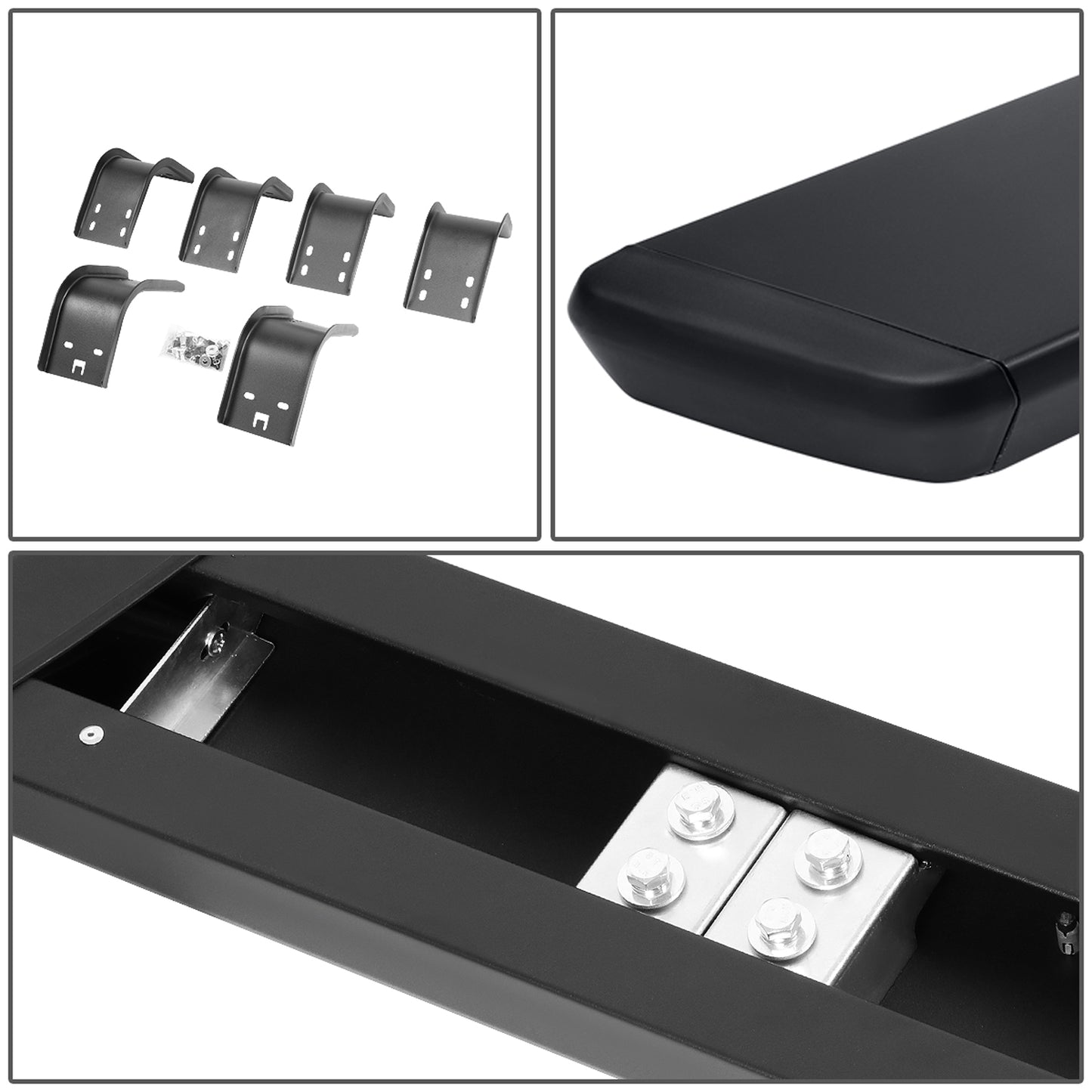 ESTRIBOS 5.5" - HONEYCOMB STEP PAD - 09-15 DODGE RAM 1500 / 11-15 DODGE RAM 2500, 3500 - CREW CAB - BLACK