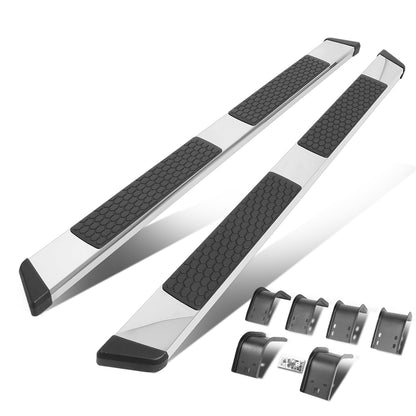 ESTRIBOS 5.5" - HONEYCOMB STEP PAD - 09-18 DODGE RAM 1500 / 10-20 DODGE RAM 2500, 3500 / 2019 DODGE RAM 1500 CLASSIC - EXTENDED CAB - CHROME / BLACK
