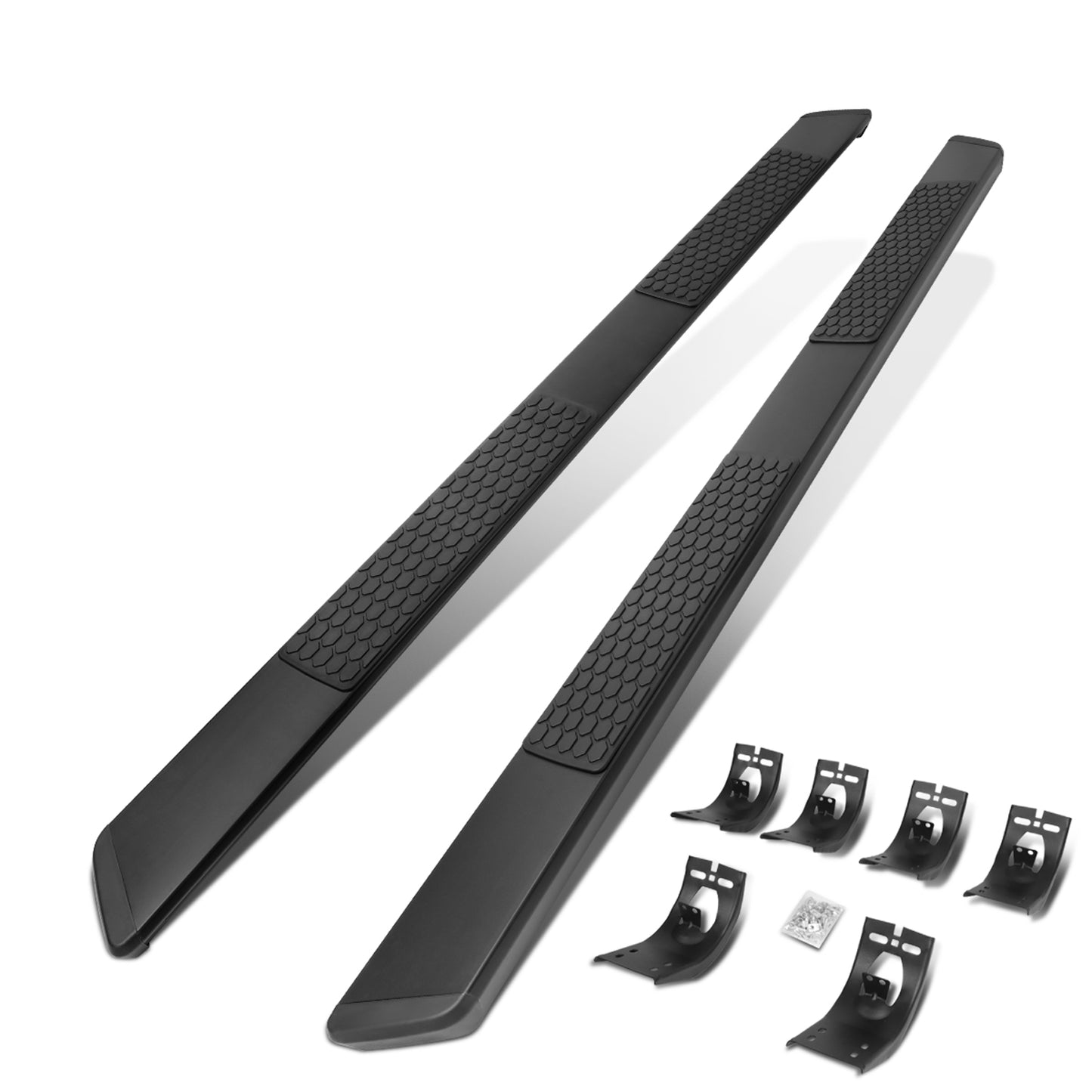 ESTRIBOS 5.5" - HONEYCOMB STEP PAD - 09-18 DODGE RAM 1500 / 10-20 DODGE RAM 2500, 3500 / 2019 DODGE RAM 1500 CLASSIC - EXTENDED CAB - BLACK