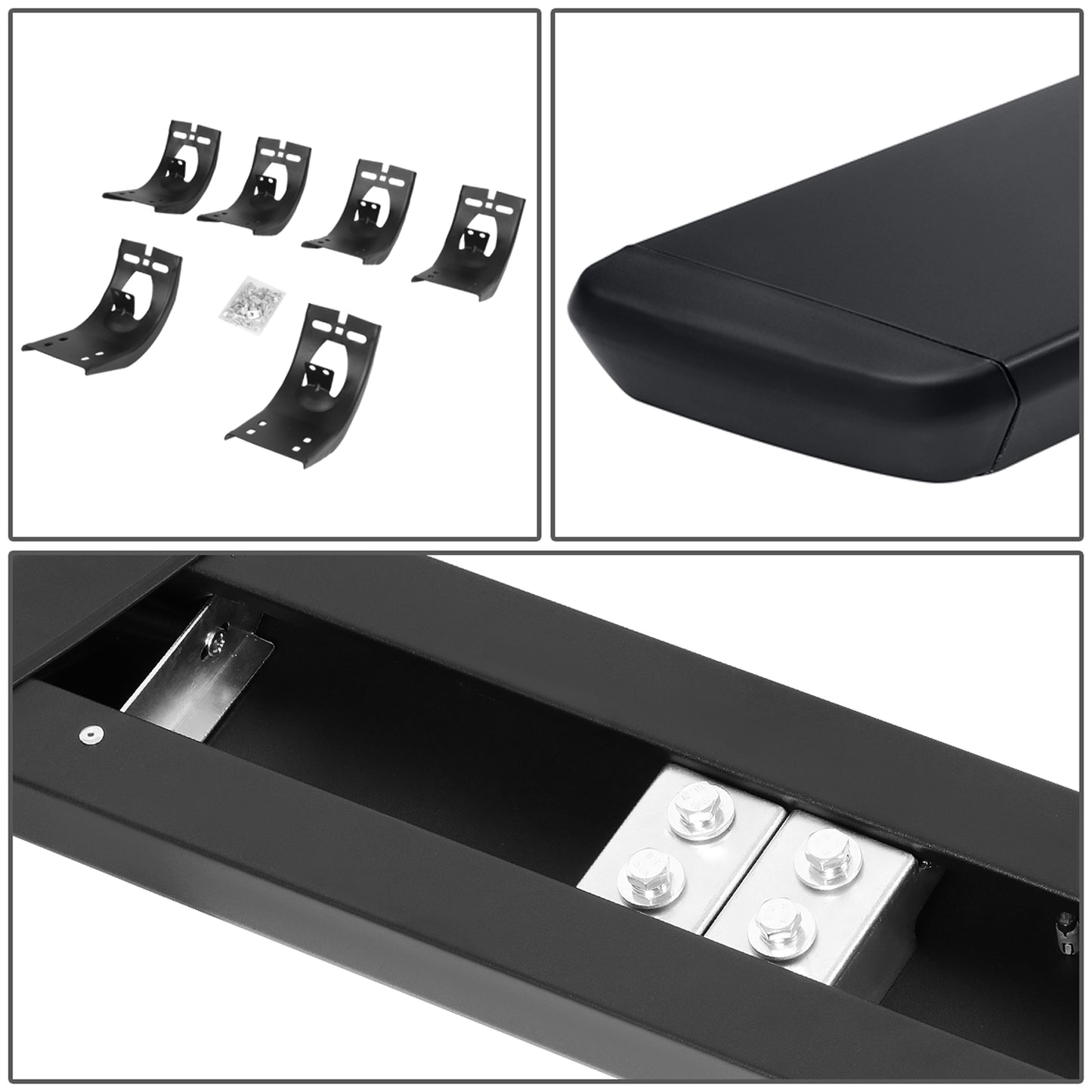 ESTRIBOS 5.5" - HONEYCOMB STEP PAD - 09-18 DODGE RAM 1500 / 10-20 DODGE RAM 2500, 3500 / 2019 DODGE RAM 1500 CLASSIC - EXTENDED CAB - BLACK