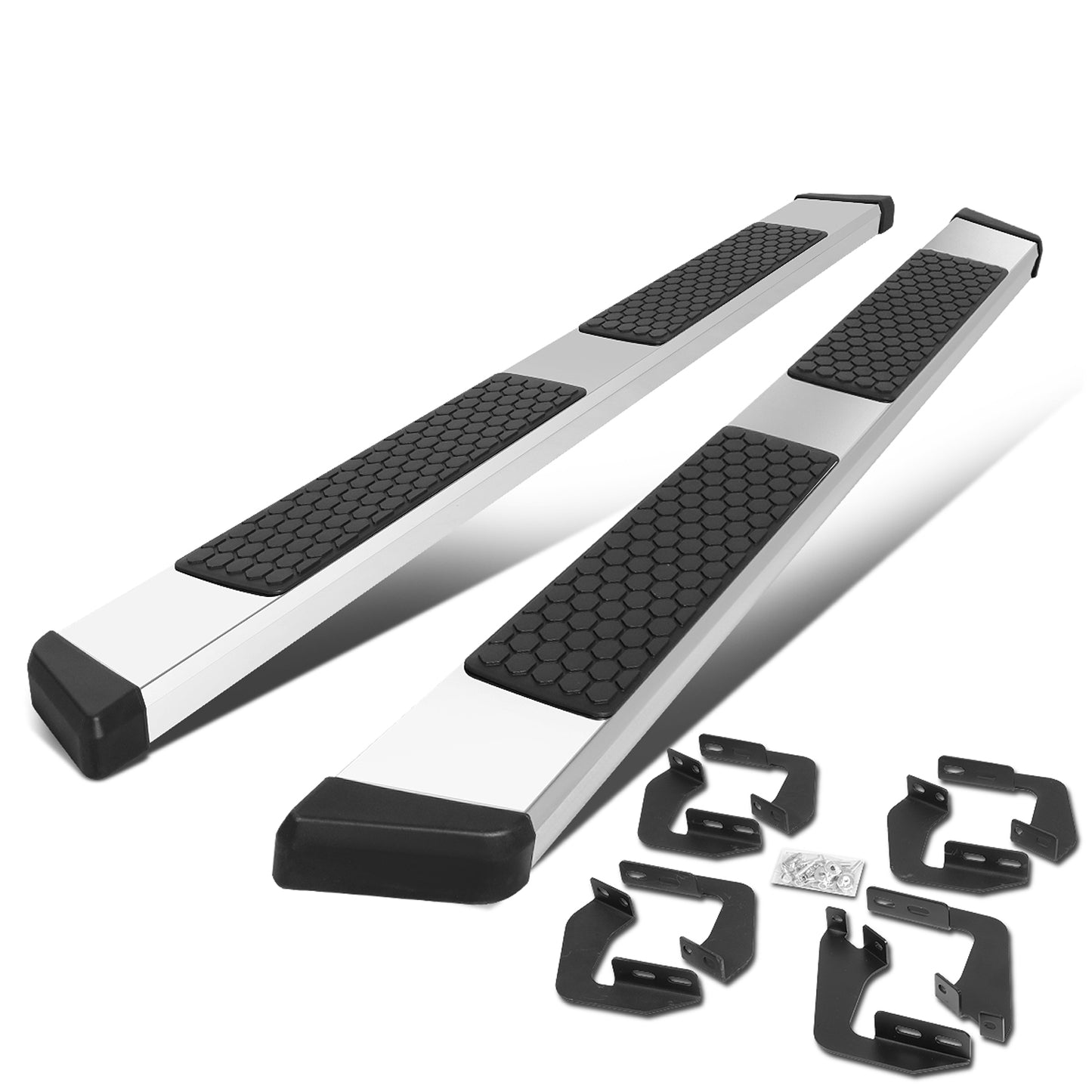 ESTRIBOS 5.5" - HONEYCOMB STEP PAD - 07-21 TOYOTA TUNDRA - EXTENDED CREW CAB - CHROME / BLACK