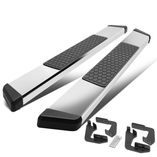 ESTRIBOS 5.5" - HONEYCOMB STEP PAD - 07-21 TOYOTA TUNDRA - STANDARD CAB - CHROME / BLACK