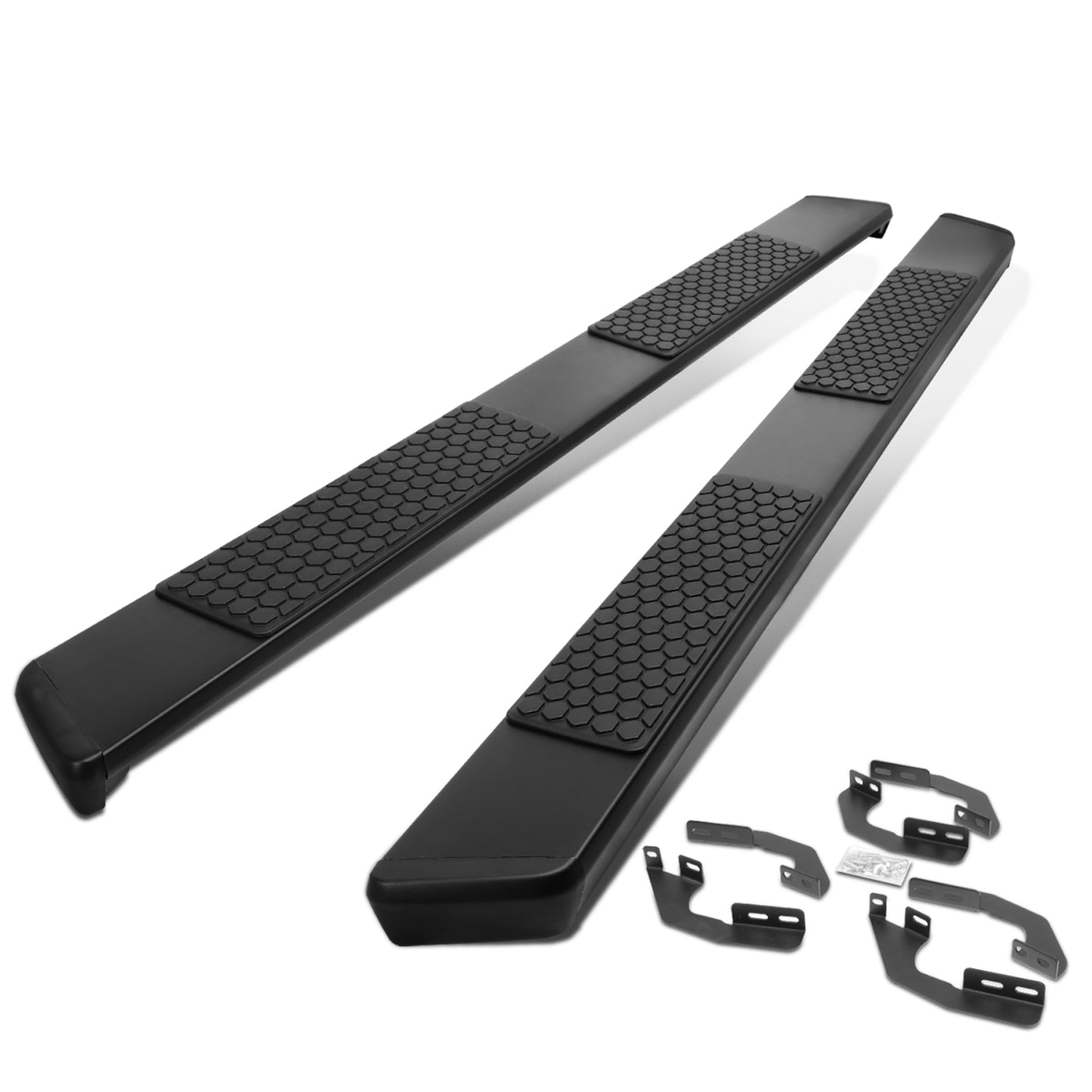 ESTRIBOS 5.5" - HONEYCOMB STEP PAD - 05-21 TOYOTA TACOMA - DOUBLE CAB - BLACK